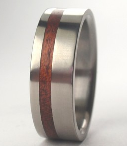 Bling Jewelry & Watches | Mens RIng with Wood - 4 